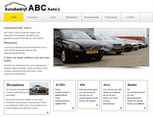 Tablet Screenshot of abcautos.nl